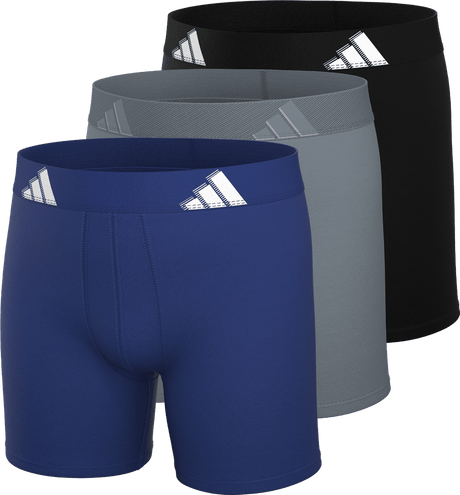 adidas Men's All Day Microfiber 3-Pack Boxer Brief