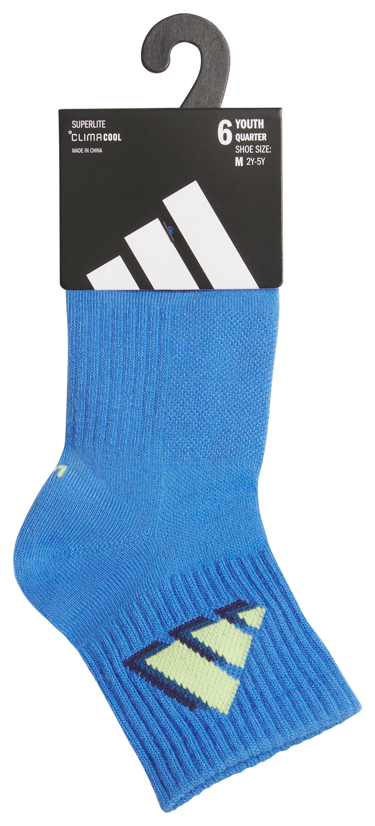 adidas Youth Superlite Classic 2.0 6-Pack Quarter Sock-6