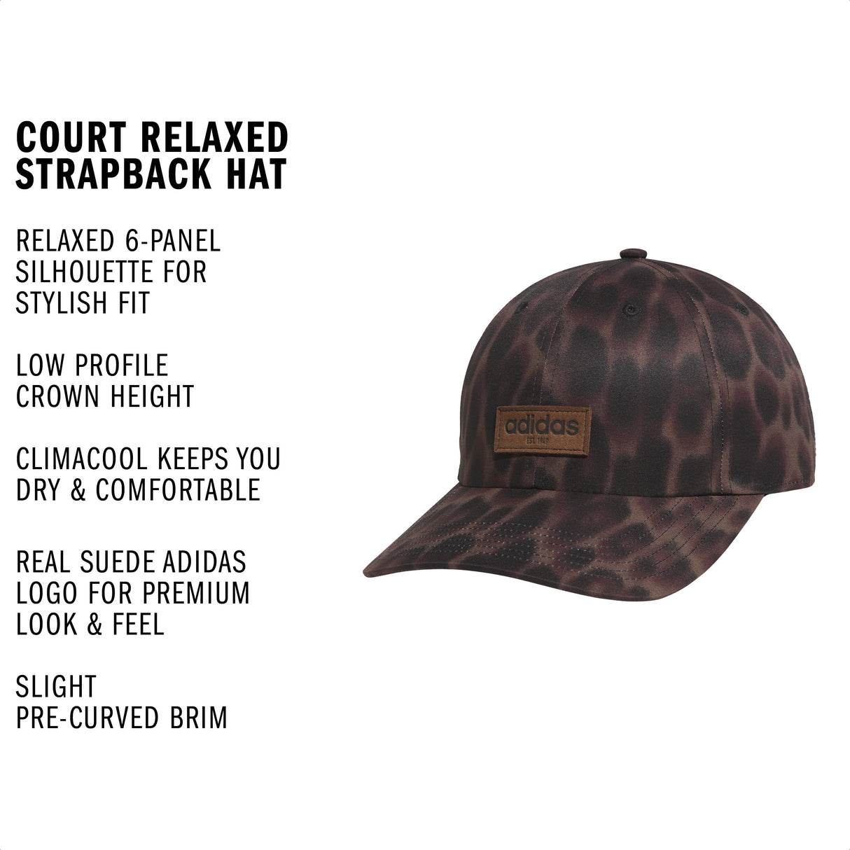 adidas Women's Court Relaxed Strapback Hat-3