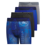 adidas Youth Microfiber Graphic 4-Pack Boxer Brief-1