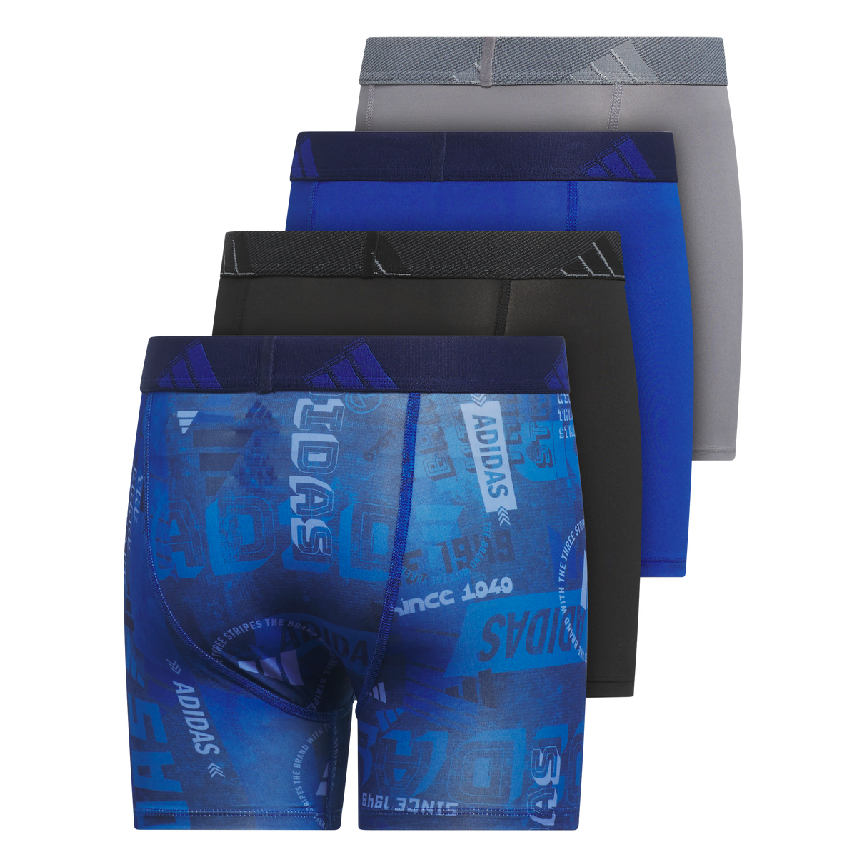 adidas Youth Microfiber Graphic 4-Pack Boxer Brief-3