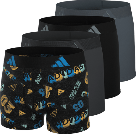 adidas Youth Microfiber Graphic 4-Pack Boxer Brief-1