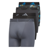 adidas Youth Microfiber Graphic 4-Pack Boxer Brief-2