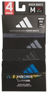 adidas Youth Microfiber Graphic 4-Pack Boxer Brief-3