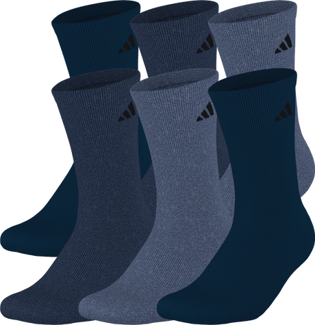 adidas Men's Athletic Cushioned 6-Pack Crew Sock-1