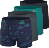 adidas Youth Microfiber Graphic 4-Pack Boxer Brief-1