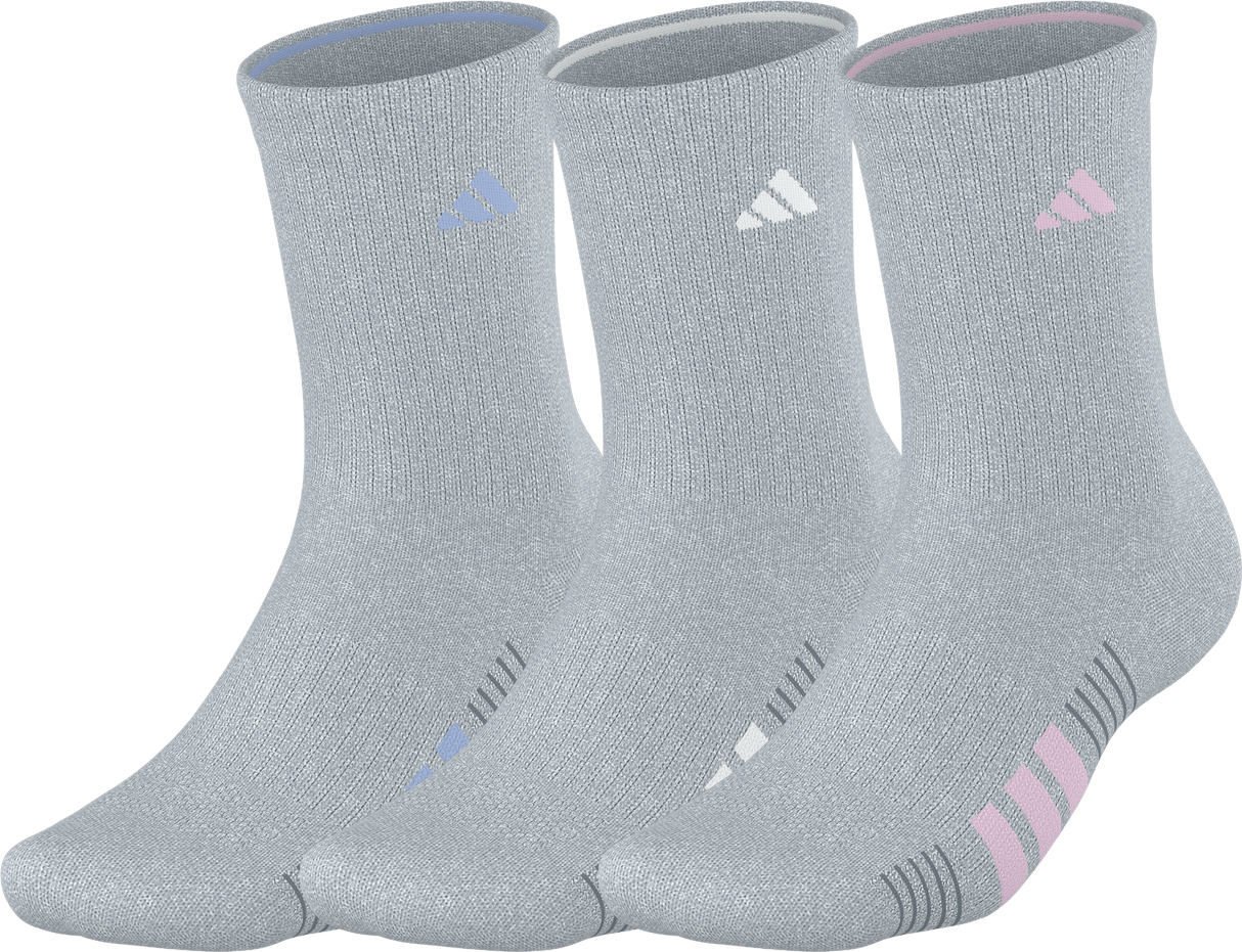 adidas Women's Cushioned 4.0 3-Pack Crew Sock-1