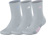 adidas Women's Cushioned 4.0 3-Pack Crew Sock-1