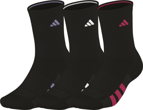 adidas Women's Cushioned 4.0 3-Pack Crew Sock-1