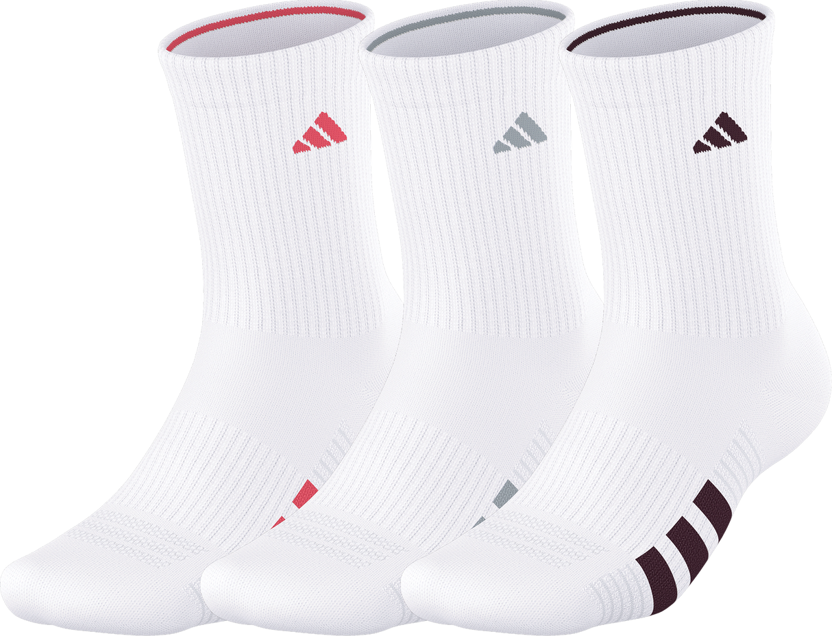 adidas Women's Cushioned 4.0 3-Pack Crew Sock-1