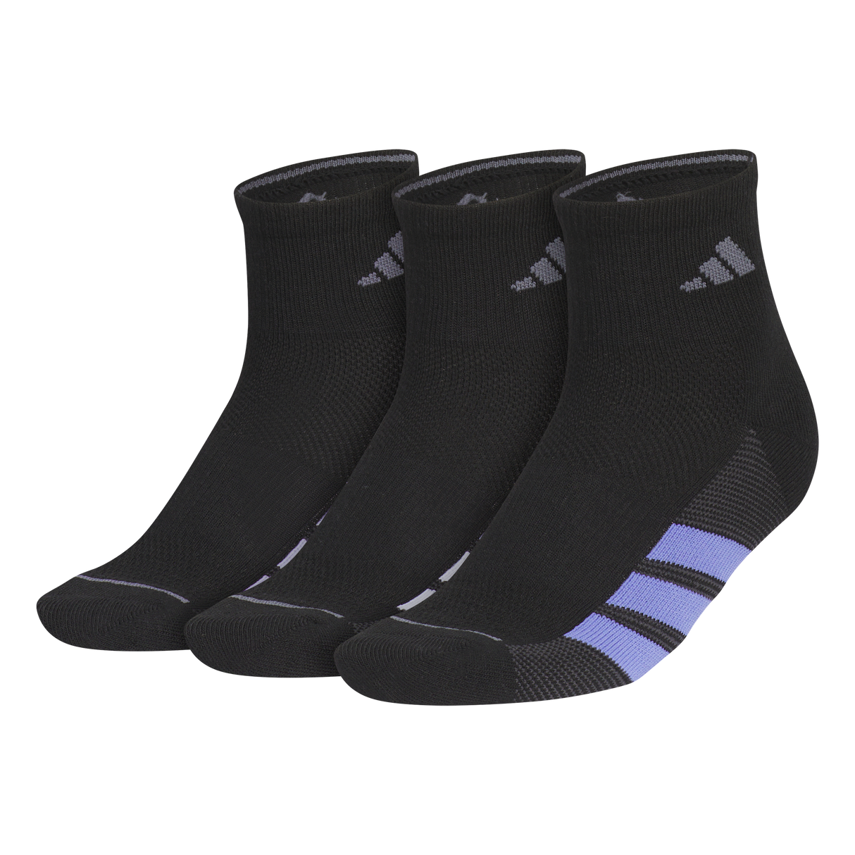 adidas Women's All Day Training 3-Pack Quarter Sock-1