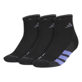 adidas Women's All Day Training 3-Pack Quarter Sock-1