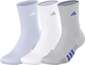 adidas Women's Cushioned 4.0 3-Pack Crew Sock-1