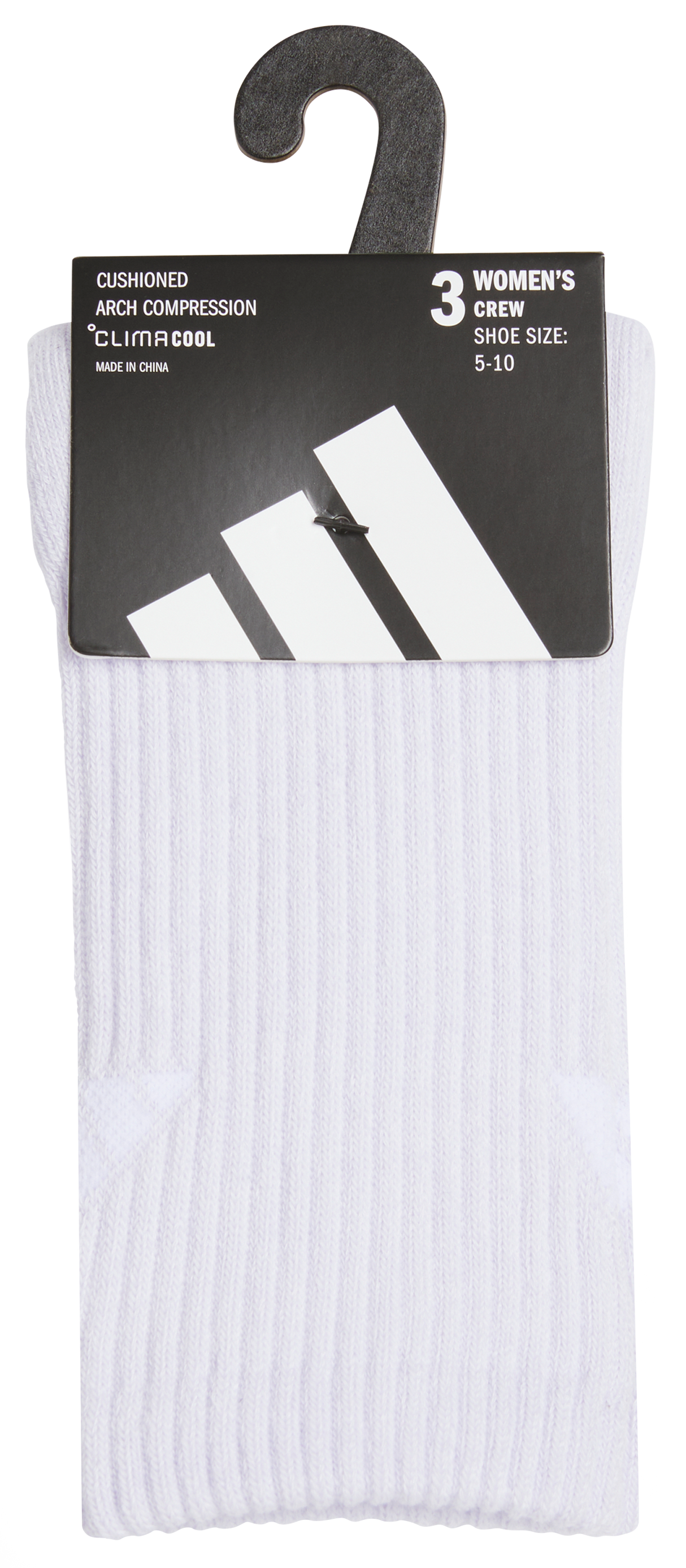 adidas Women's Cushioned 4.0 3-Pack Crew Sock-5