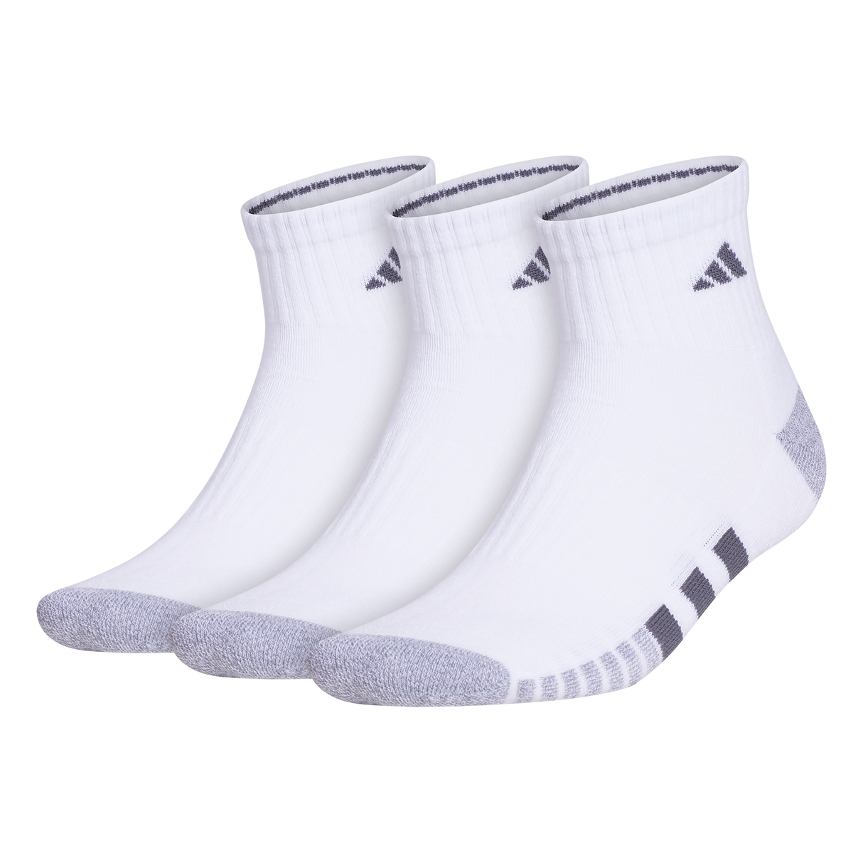 adidas Men's Cushioned 3.0 3-Pack Quarter Sock-1