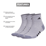 adidas Men's Cushioned 3.0 3-Pack Quarter Sock-2