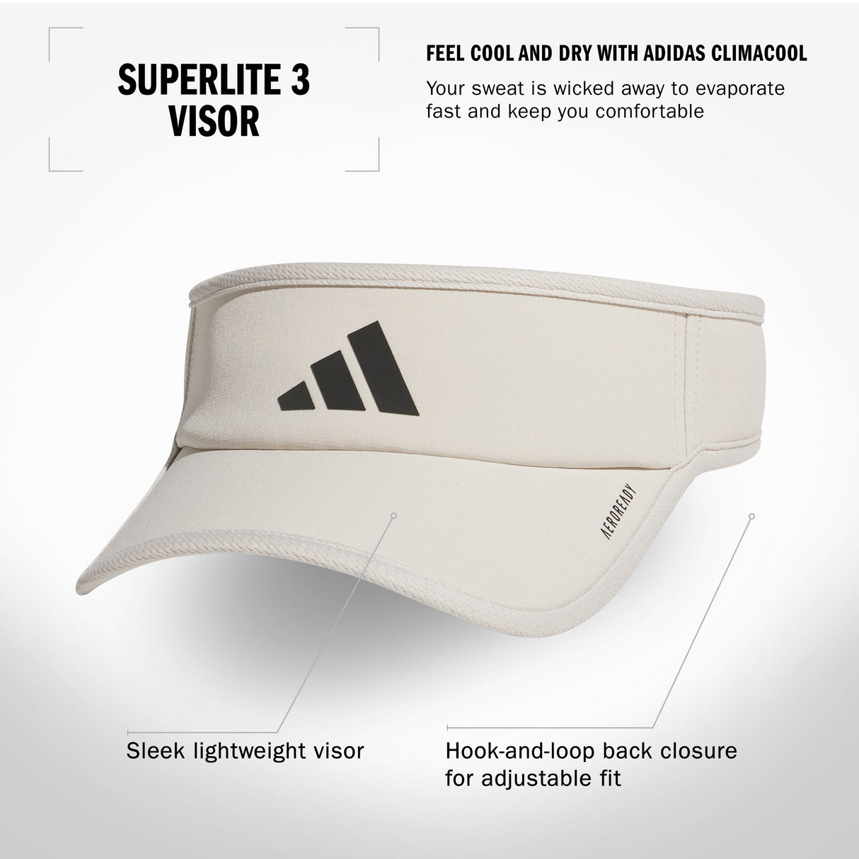 adidas Men's Superlite 3 Visor-3