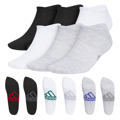 adidas Men's Superlite Classic 6-Pack No Show Sock-1