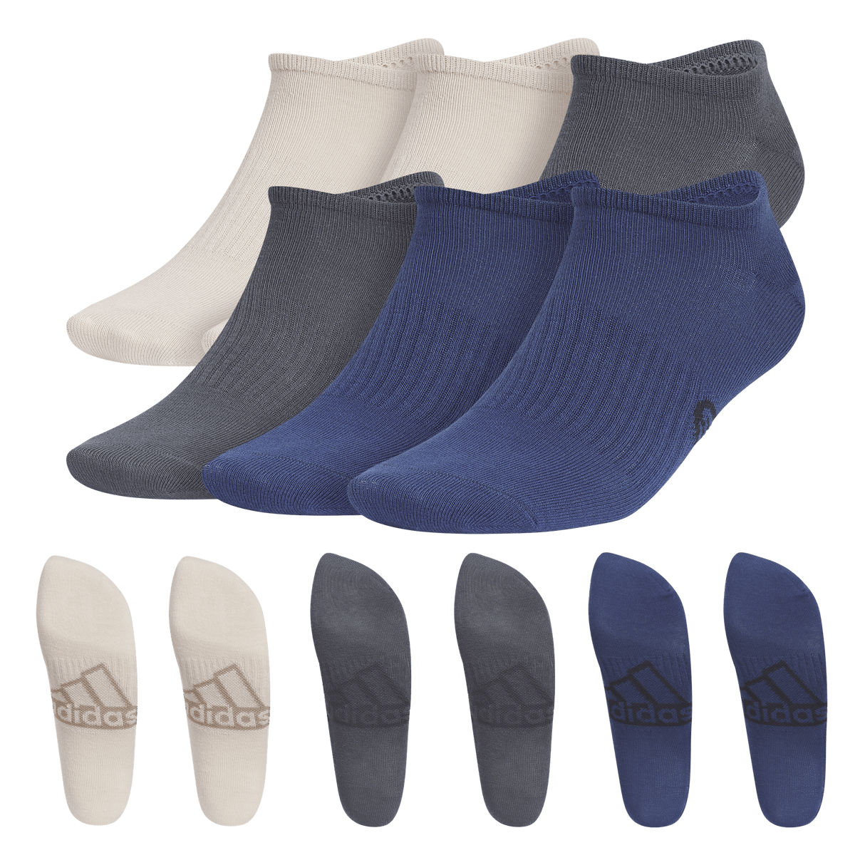 adidas Men's Superlite Classic 6-Pack No Show Sock-1