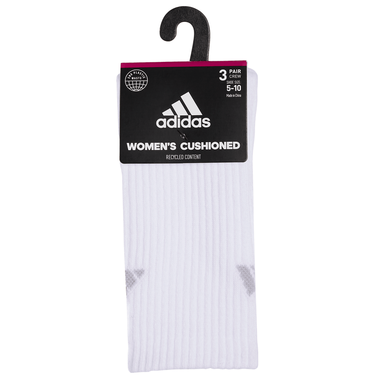 adidas Women's Cushioned 3.0 3-Pack Crew Sock-7
