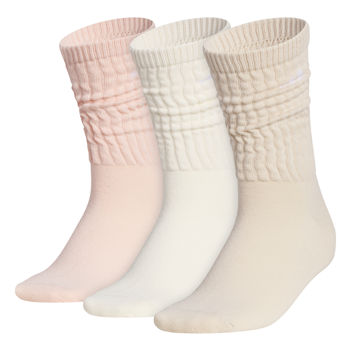 adidas Women's Athletic Scrunch 3-Pack Crew Sock-1