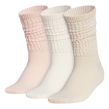adidas Women's Athletic Scrunch 3-Pack Crew Sock-1