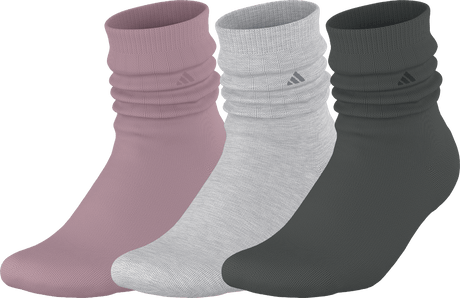 adidas Women's Athletic Scrunch 3-Pack Crew Sock-1