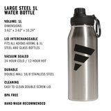 adidas L Steel 1L Metal Bottle-2