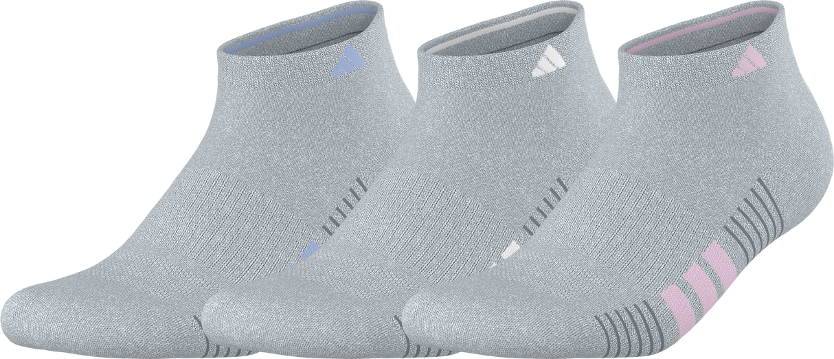 adidas Women's Cushioned 4.0 3-Pack Low Cut Sock-1