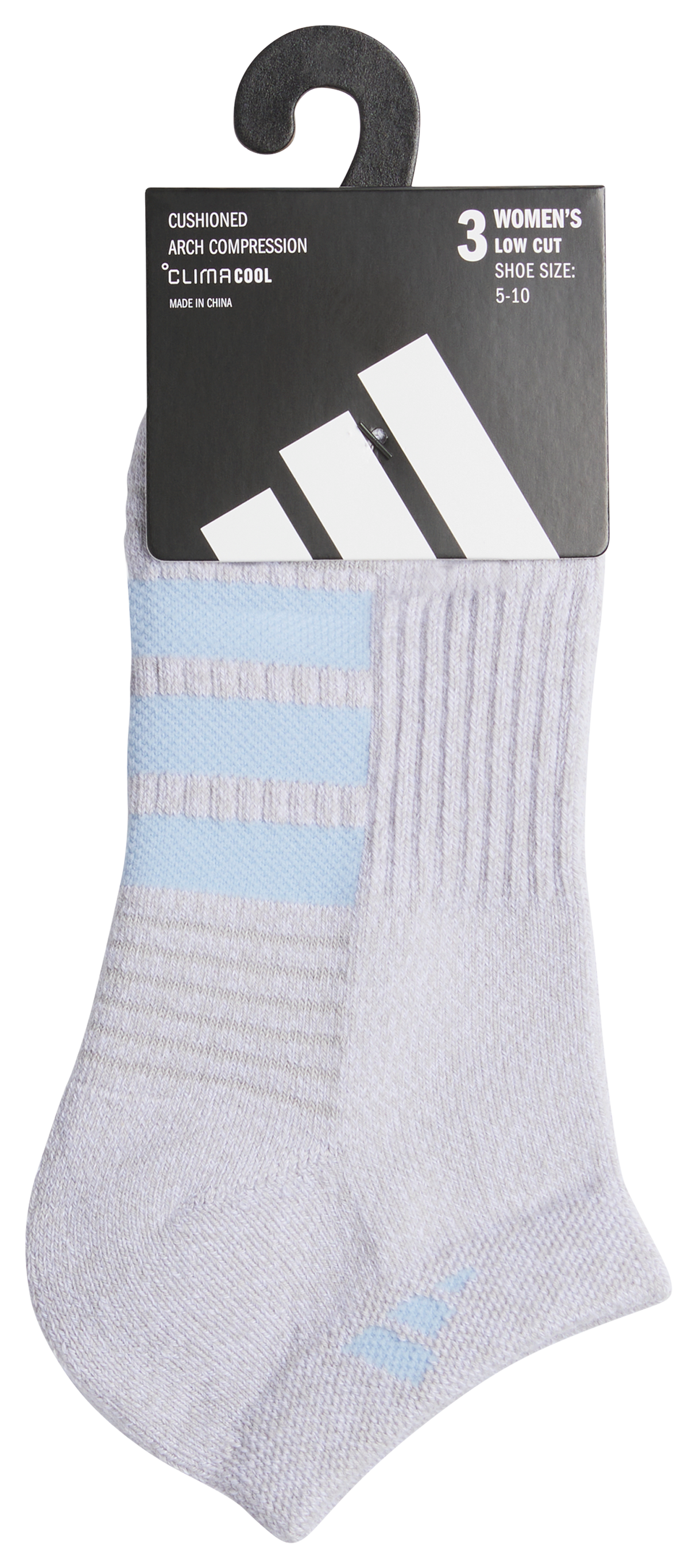 adidas Women's Cushioned 4.0 3-Pack Low Cut Sock-5