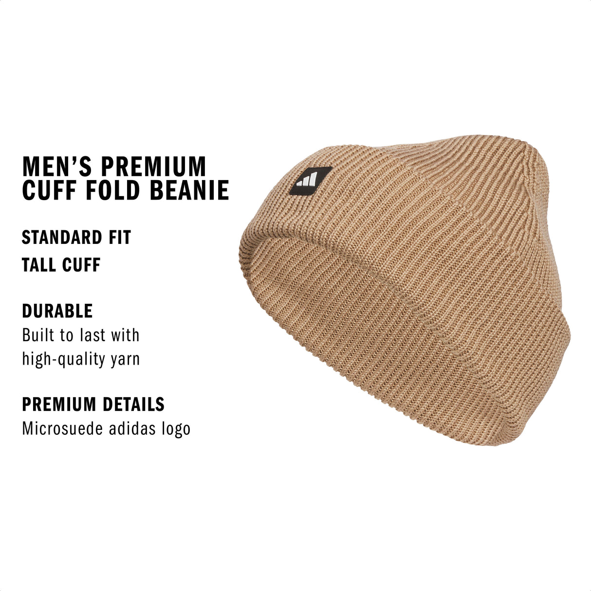 adidas Men's Premium Cuff Fold Beanie-3