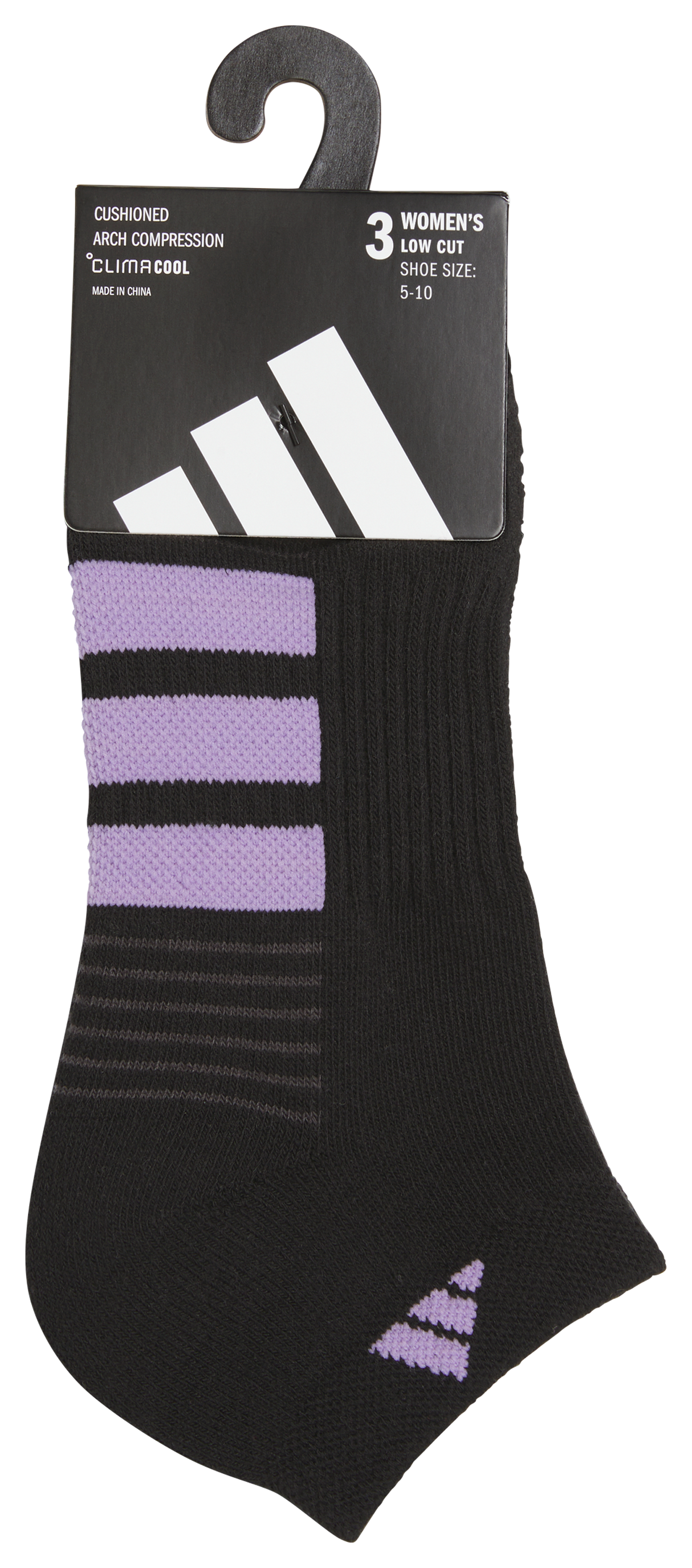 adidas Women's Cushioned 4.0 3-Pack Low Cut Sock-5