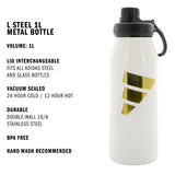 adidas L Steel 1L Metal Bottle-2