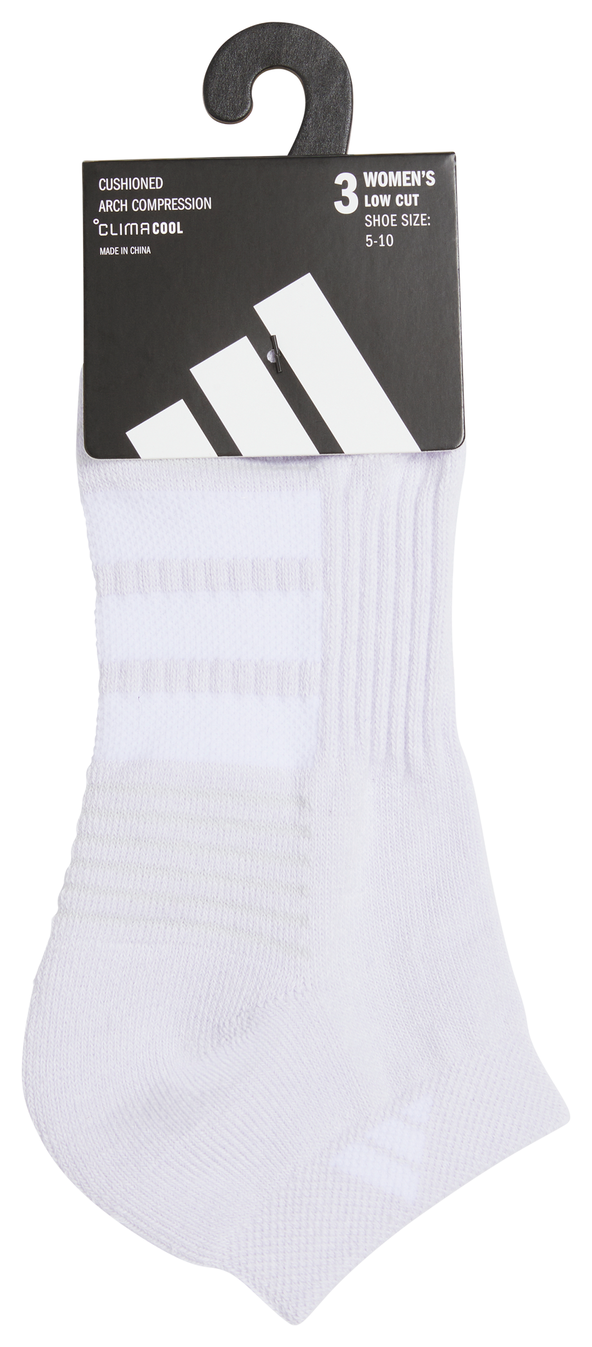 adidas Women's Cushioned 4.0 3-Pack Low Cut Sock-5