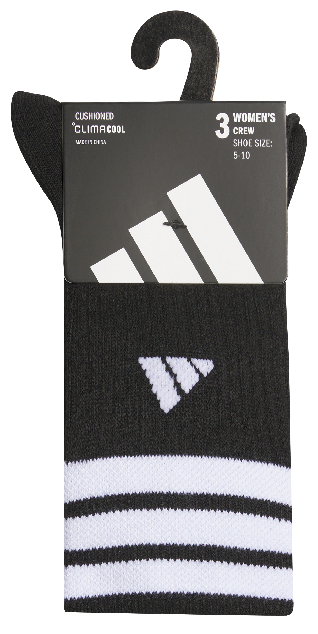 adidas Women's Cushioned 3-Stripe 4.0 3-Pack Crew Sock-6