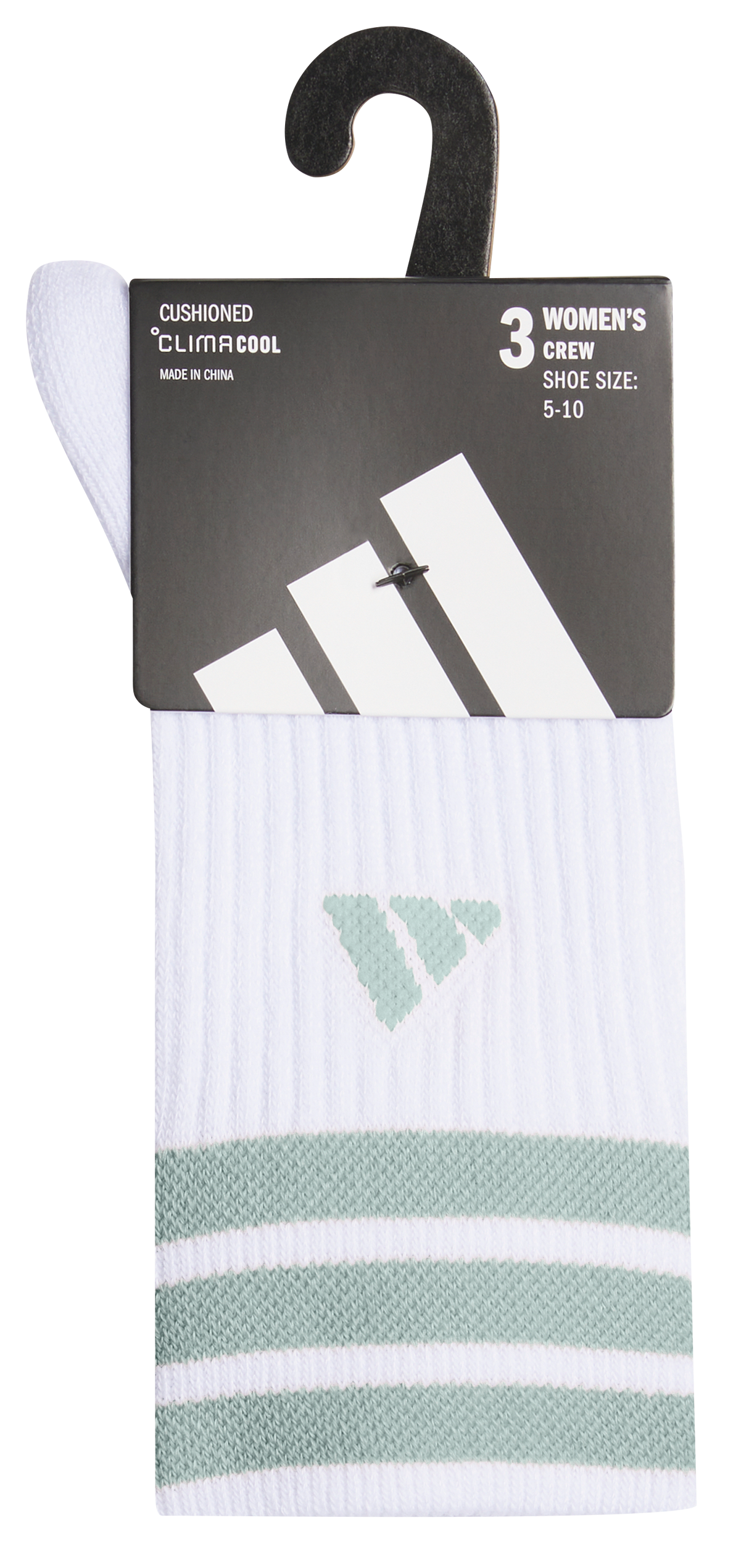 adidas Women's Cushioned 3-Stripe 4.0 3-Pack Crew Sock-6