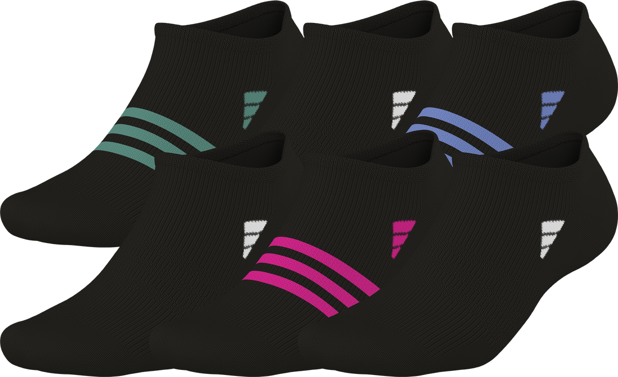 adidas Women's Superlite 3.0 6-Pack No Show Sock-1