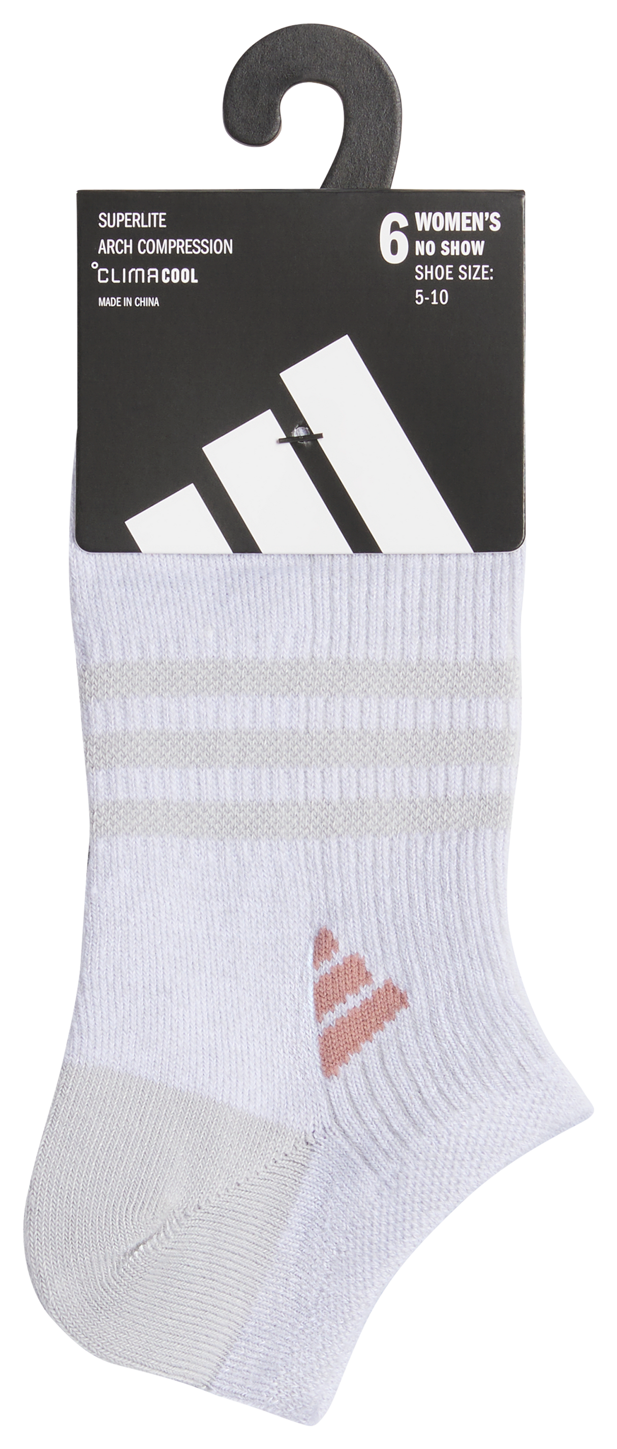 adidas Women's Superlite 3.0 6-Pack No Show Sock-8
