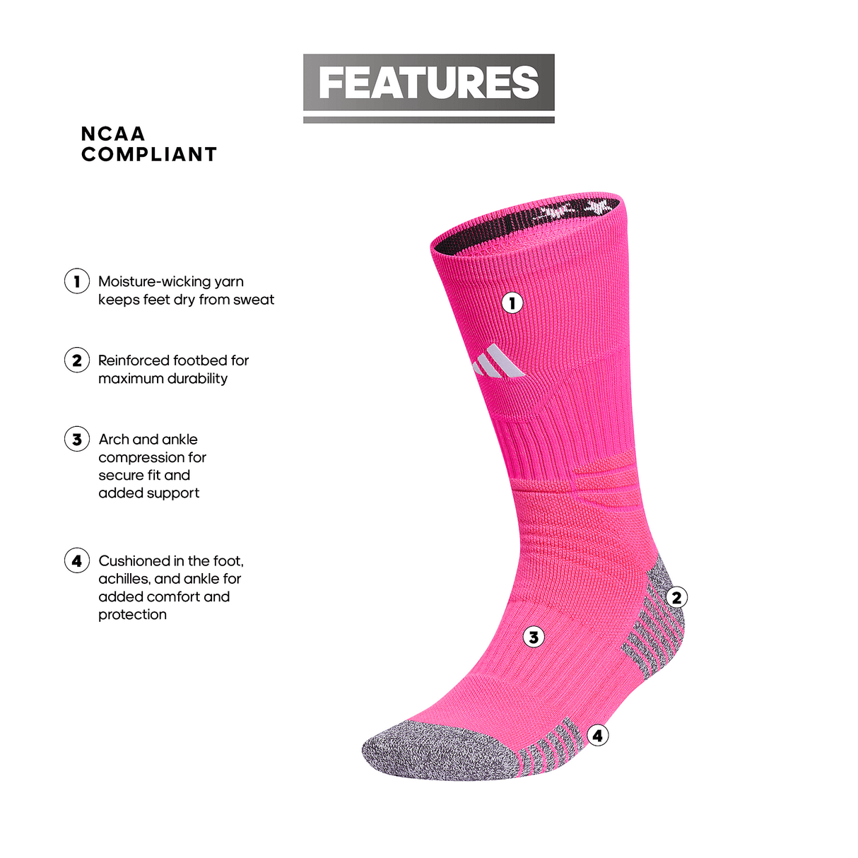 adidas 5-Star Team 2.0 Crew Sock-2