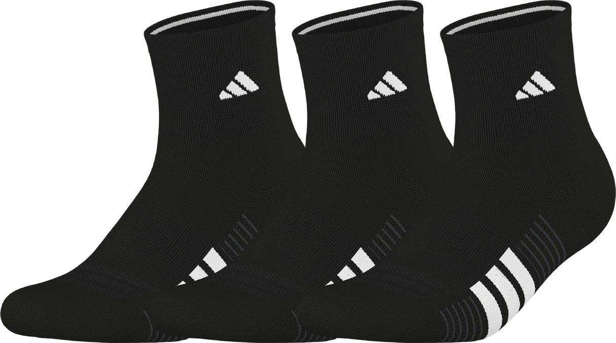adidas Women's Cushioned 4.0 3-Pack Quarter Sock-1