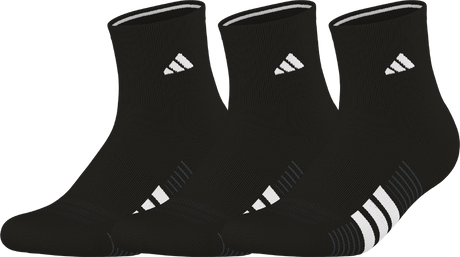 adidas Women's Cushioned 4.0 3-Pack Quarter Sock-1
