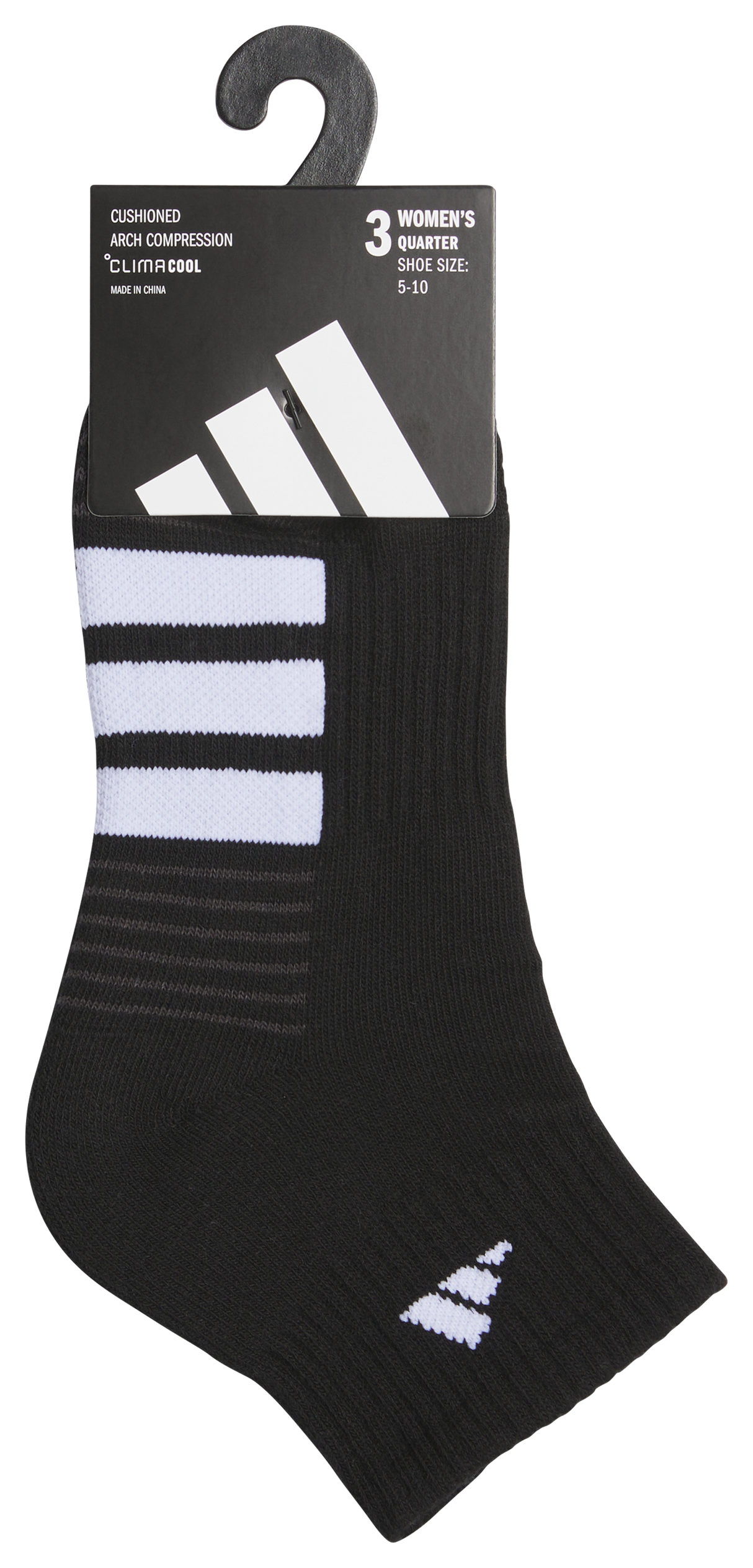 adidas Women's Cushioned 4.0 3-Pack Quarter Sock-5