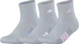 adidas Women's Cushioned 4.0 3-Pack Quarter Sock-1