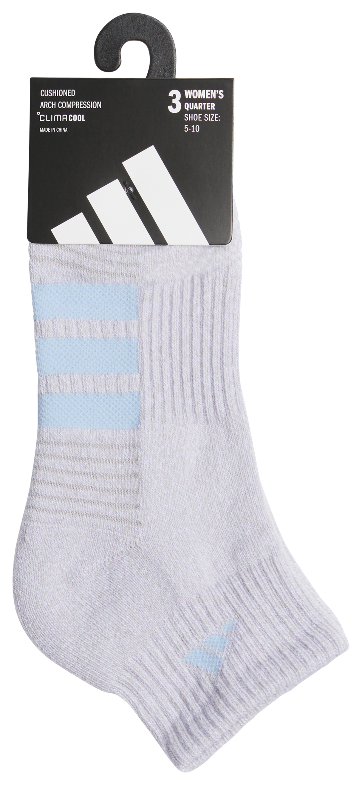adidas Women's Cushioned 4.0 3-Pack Quarter Sock-5