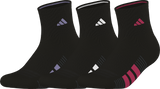 adidas Women's Cushioned 4.0 3-Pack Quarter Sock-1