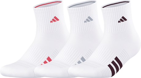 adidas Women's Cushioned 4.0 3-Pack Quarter Sock-1