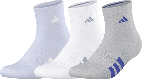 adidas Women's Cushioned 4.0 3-Pack Quarter Sock-1