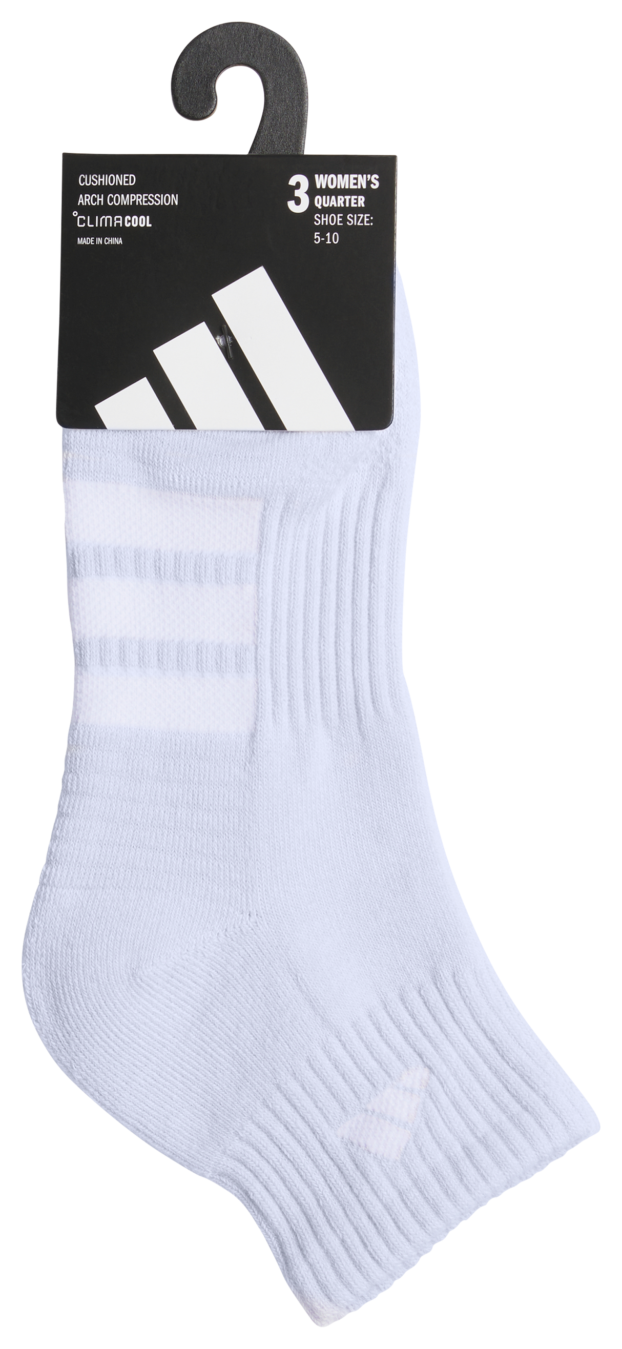 adidas Women's Cushioned 4.0 3-Pack Quarter Sock-5