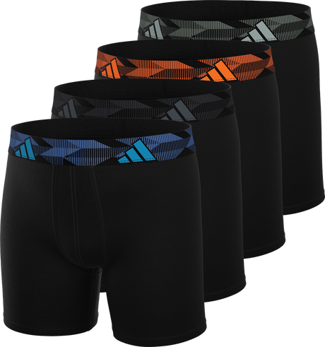 adidas Youth Microfiber 4-Pack Long Boxer Brief-1