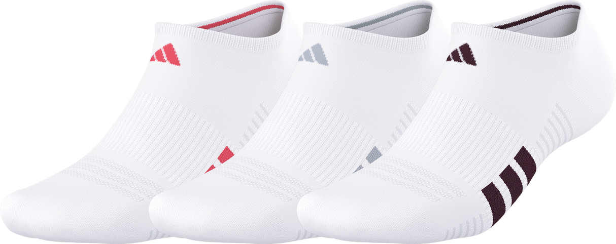 adidas Women's Cushioned 4.0 3-Pack No Show Sock-1
